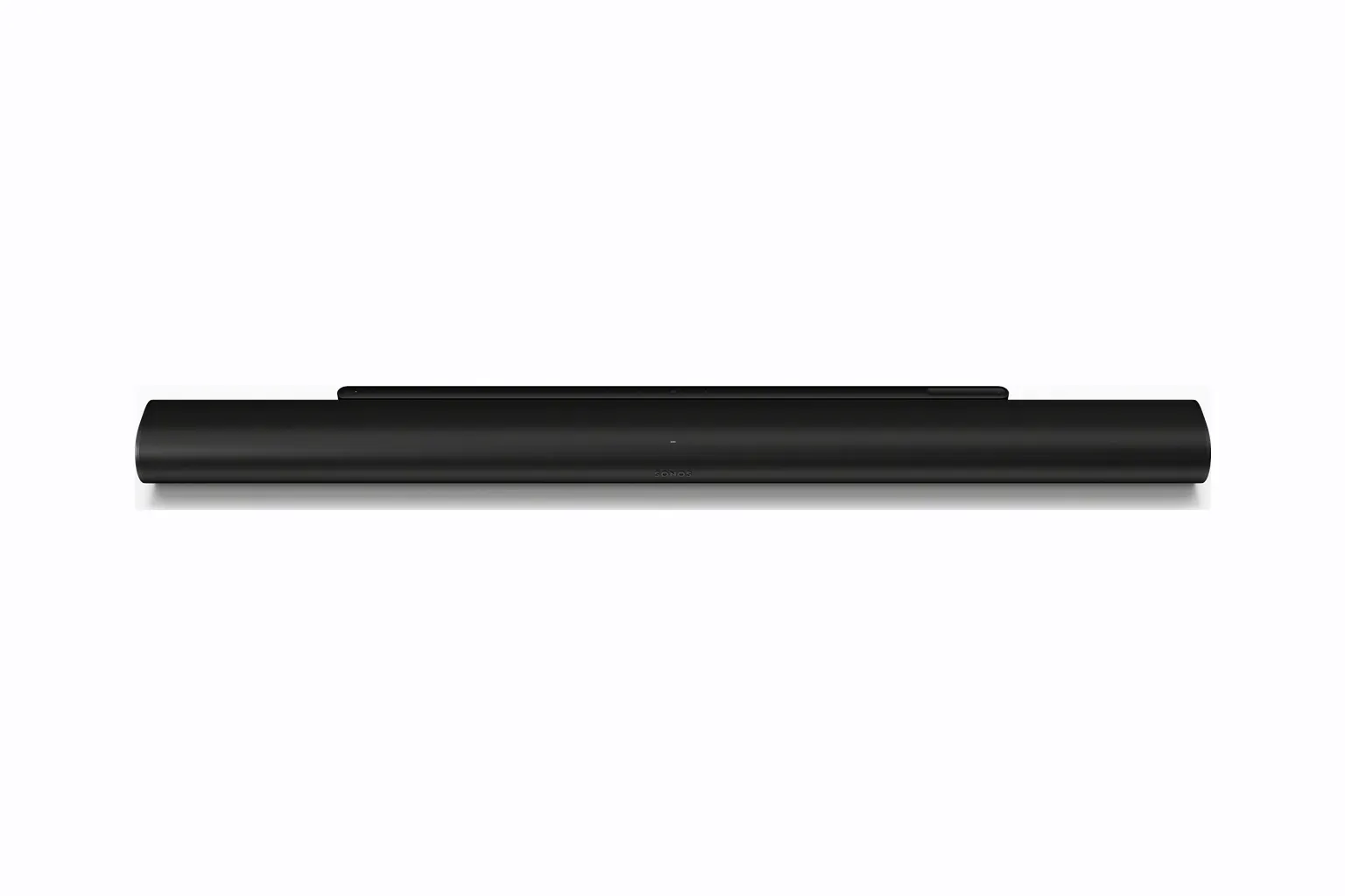 Sonos Arc Ultra vue de face, noir mat, 118 cm de grille arrondie